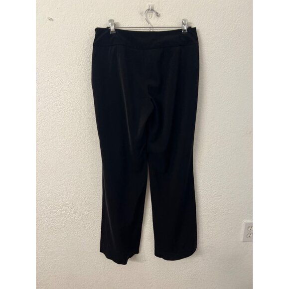 White House Black Market Black Legacy Dress Pants Wide-Leg Mid-Rise women size 4 - Picture 2 of 6